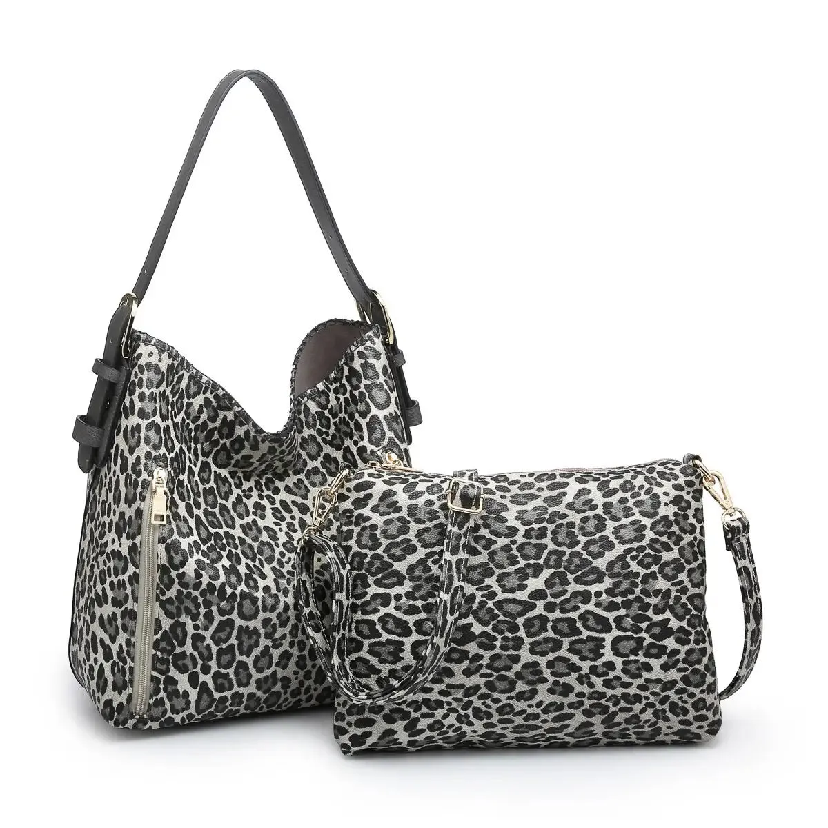 Hobo 2-in-1 Concealed Carry Bag-Leopard Print