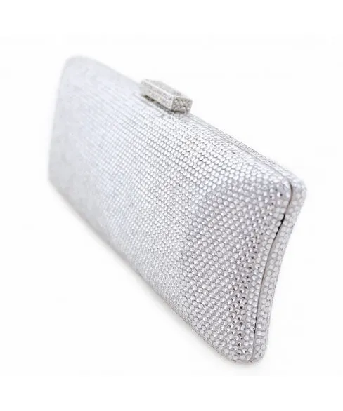 INS Handbags Crystal-Embellished Evening Clutch