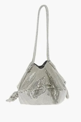 Kara Holographic Effect Bucket Bag with Rhinestones Embellished H