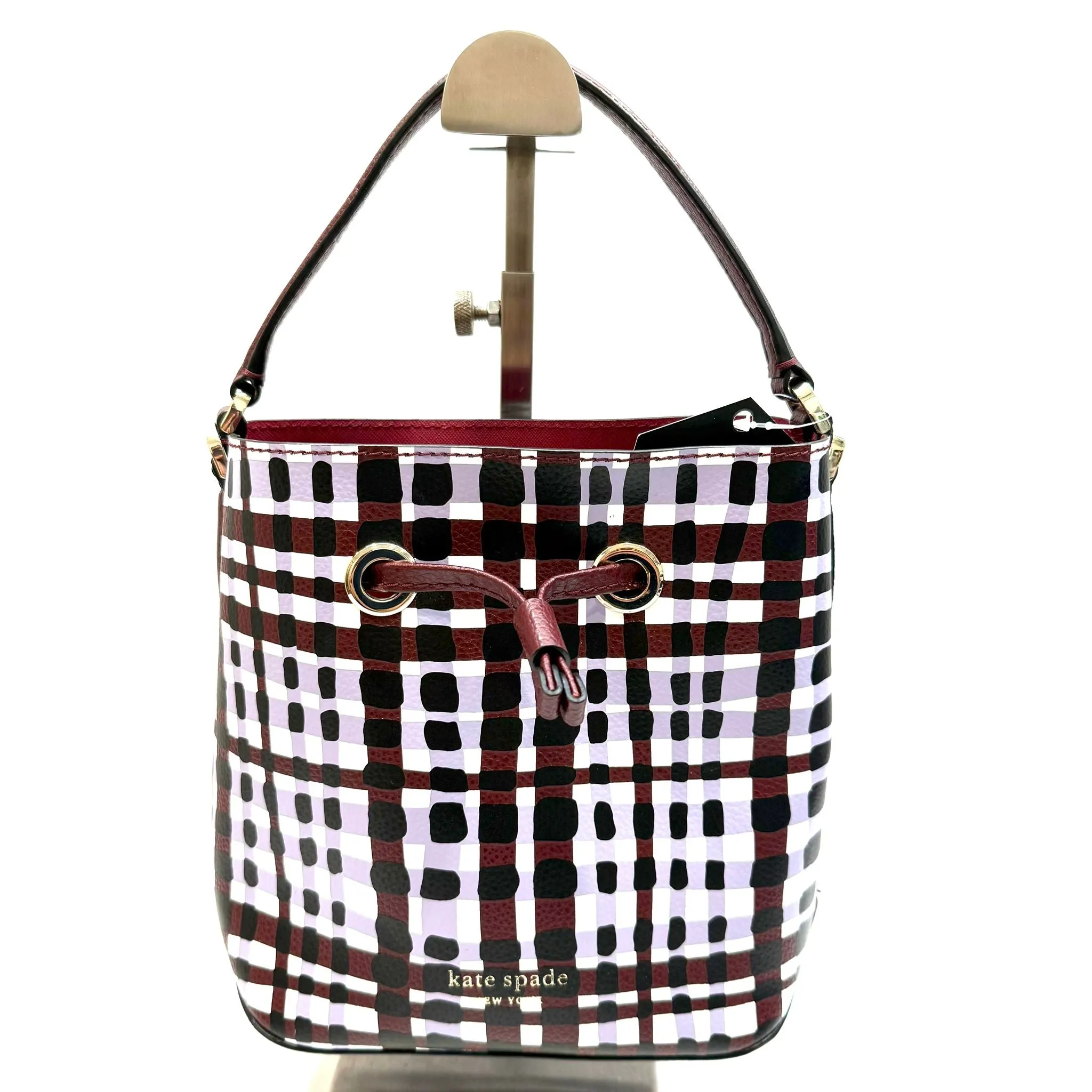 Kate Spade Purple & Burgundy Bucket Bag