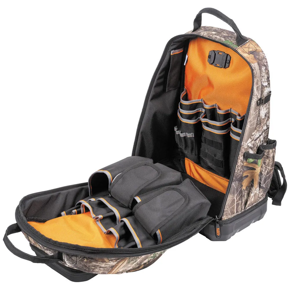 Klein 62800BPCAMO Tradesman Pro XL Tool Bag Backpack, 40 Pockets, Camo