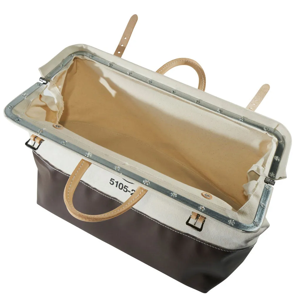 Klein Tools 5105-20 High-Bottom Canvas Tool Bag, 20"