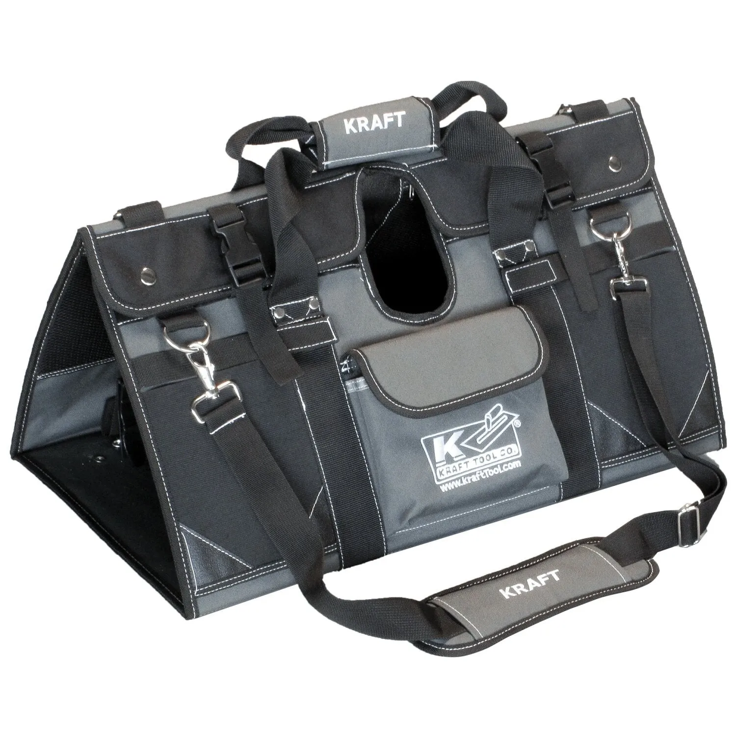 Kraft Tool CC1012 EZY-Tote Tool Carrier with 48" Round End Bull Float, Orbit-er Bracket, and (4) 6 Ft. 1-3/8" Button Handles