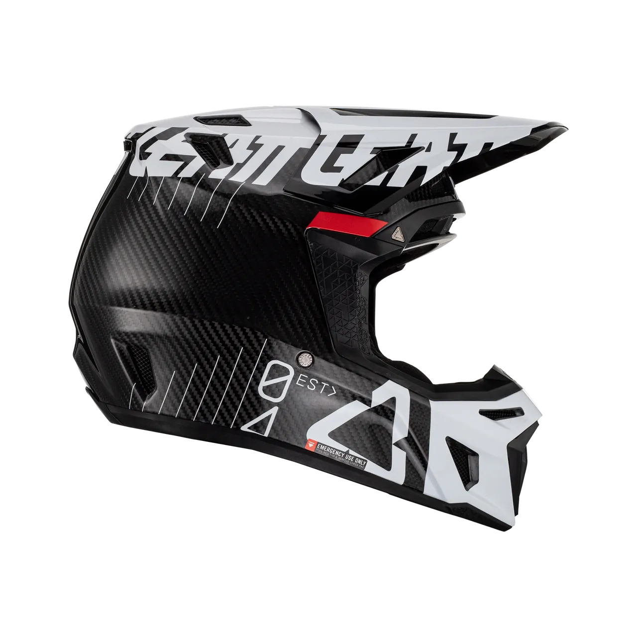 Leatt 9.5 Carbon White Helmet & Goggles