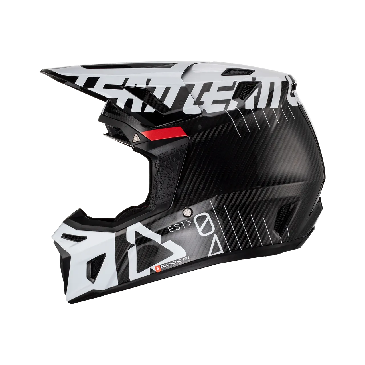 Leatt 9.5 Carbon White Helmet & Goggles