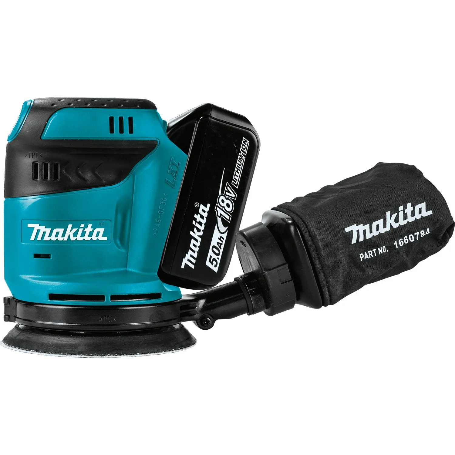 Makita (XOB01T) LXT® 5" Random Orbit Sander Kit (5.0Ah)