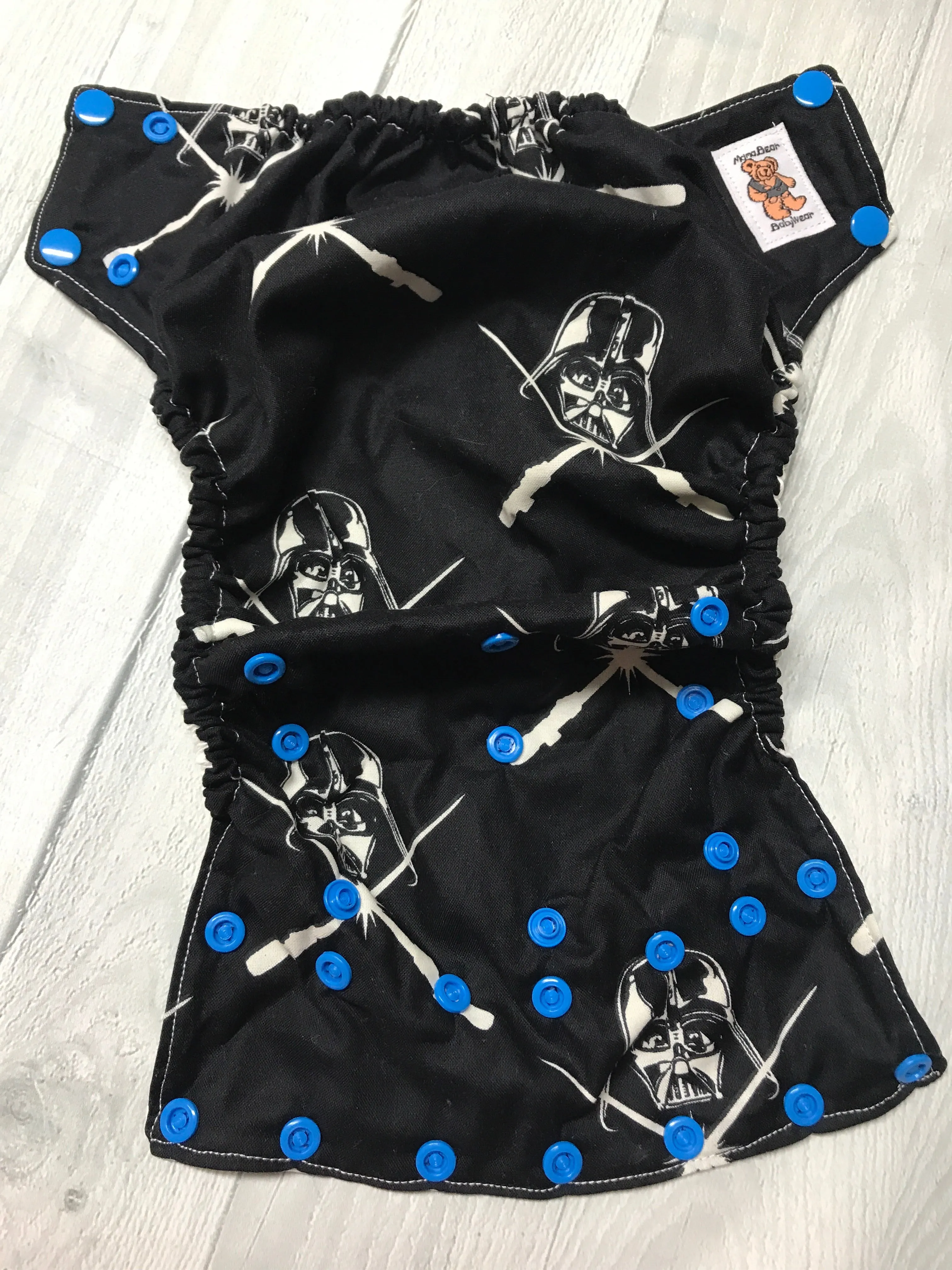 MamaBear Cotton Waterproof Diaper Cover, Wrap One Size Fits All - Darth Vader Star Wars