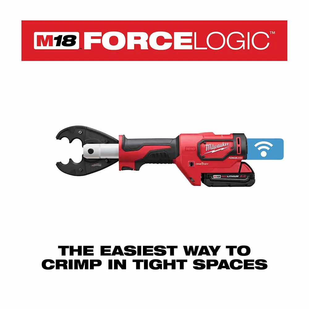 Milwaukee 2678-22O M18 Force Logic 6T Utility Crimping Kit With D3 Grooves And Fixed O Die