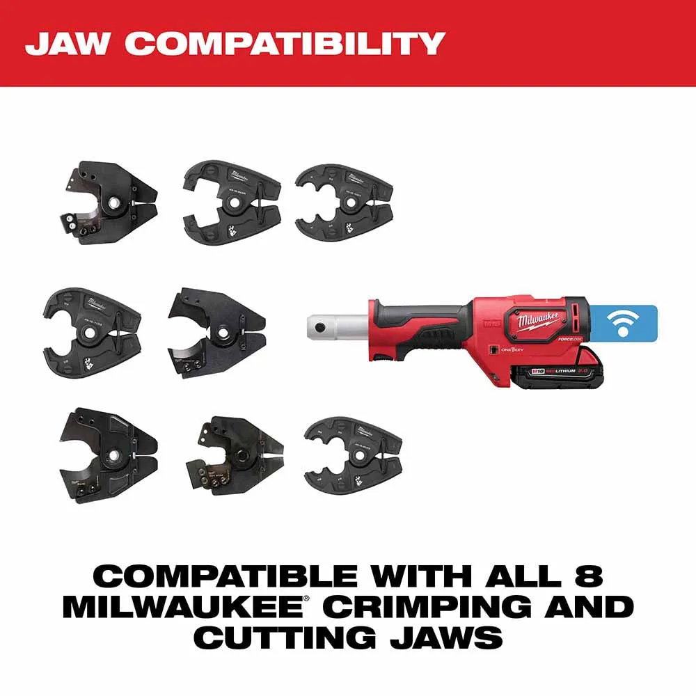 Milwaukee 2678-22O M18 Force Logic 6T Utility Crimping Kit With D3 Grooves And Fixed O Die