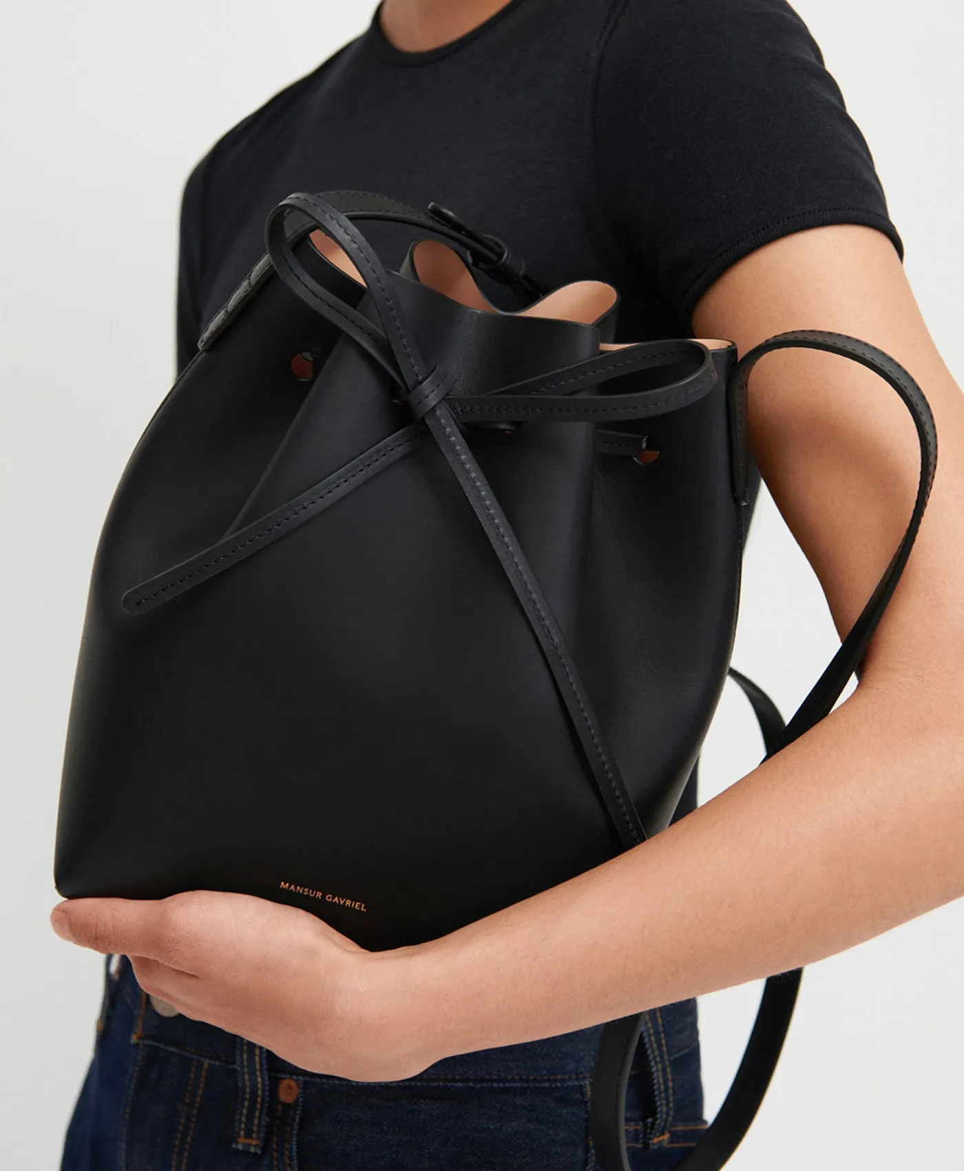 Mini Bucket Bag - Black/Ballerina