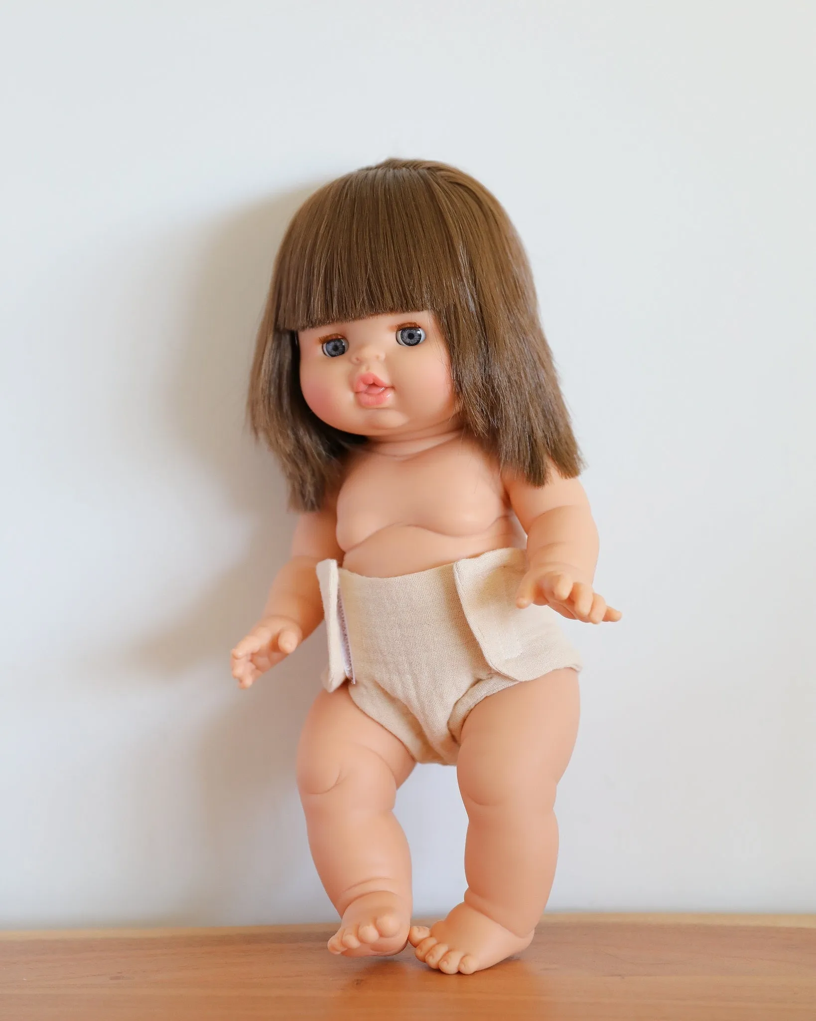 Minikane Doll Clothes | Doll Muslin Diaper - Cream