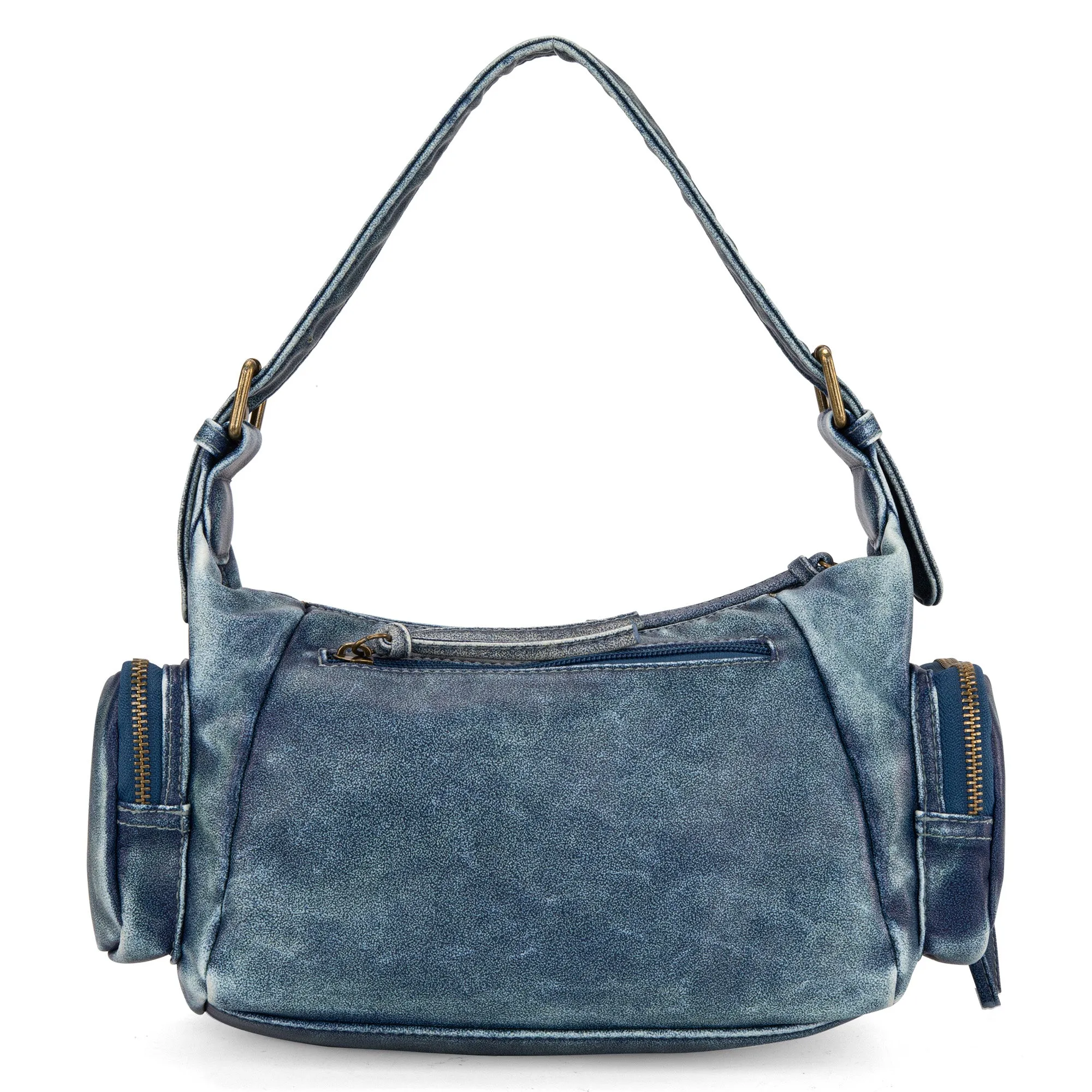 MWC-223 Montana West Stone Wash Hobo/Crossbody - Jean