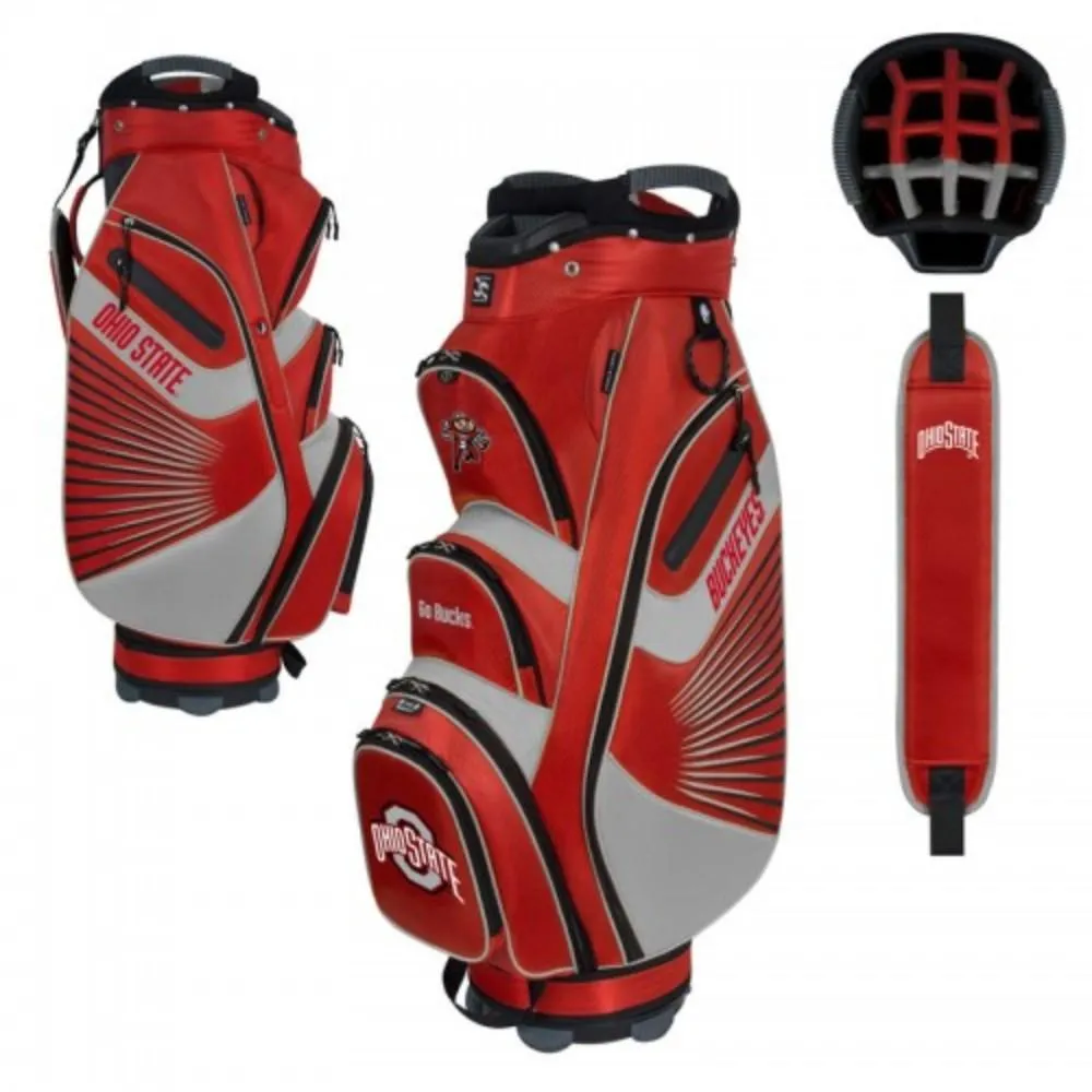 Ohio State Buckeyes WinCraft "The Bucket II" 14-Way Cooler Cart Golf Bag