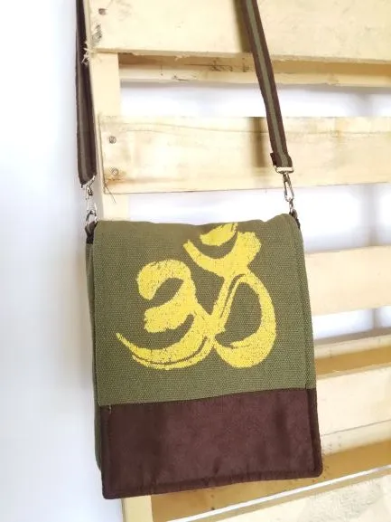 Om Print Shoulder Bag