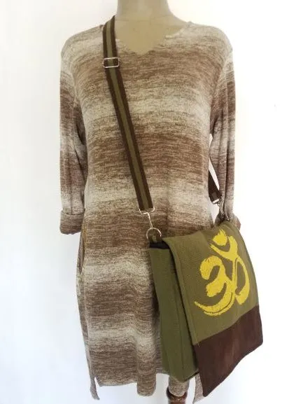 Om Print Shoulder Bag