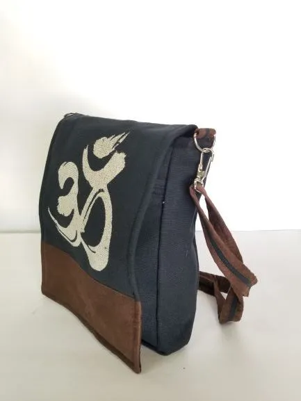 Om Print Shoulder Bag