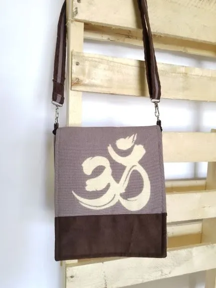 Om Print Shoulder Bag