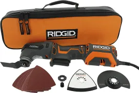 Open Box -  RIDGID 4 Amp Corded Oscillating Multi-Tool