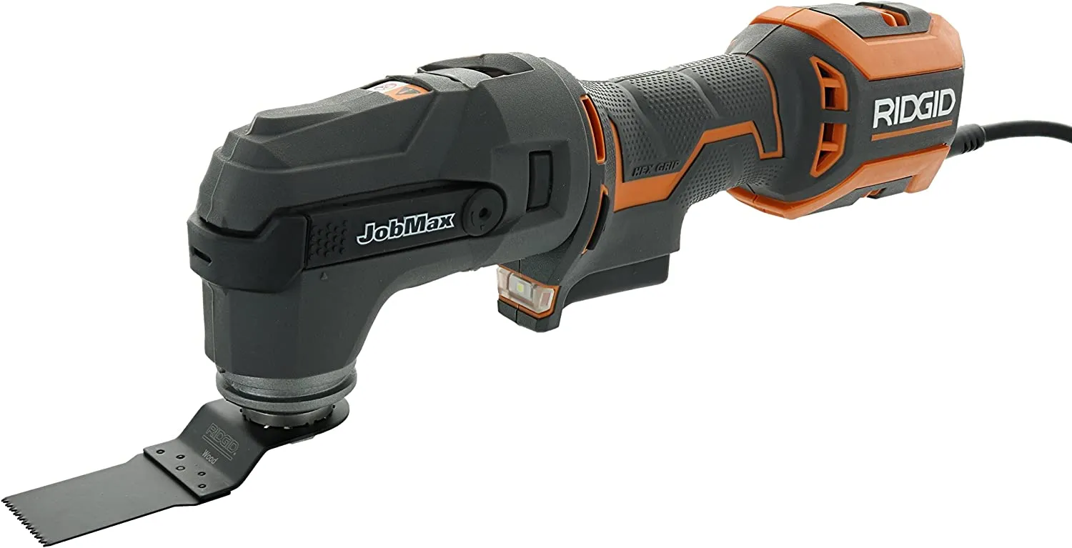 Open Box -  RIDGID 4 Amp Corded Oscillating Multi-Tool