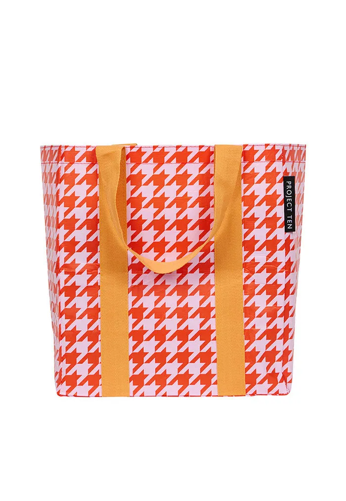 Project Ten Shopper Tote - Houndstooth