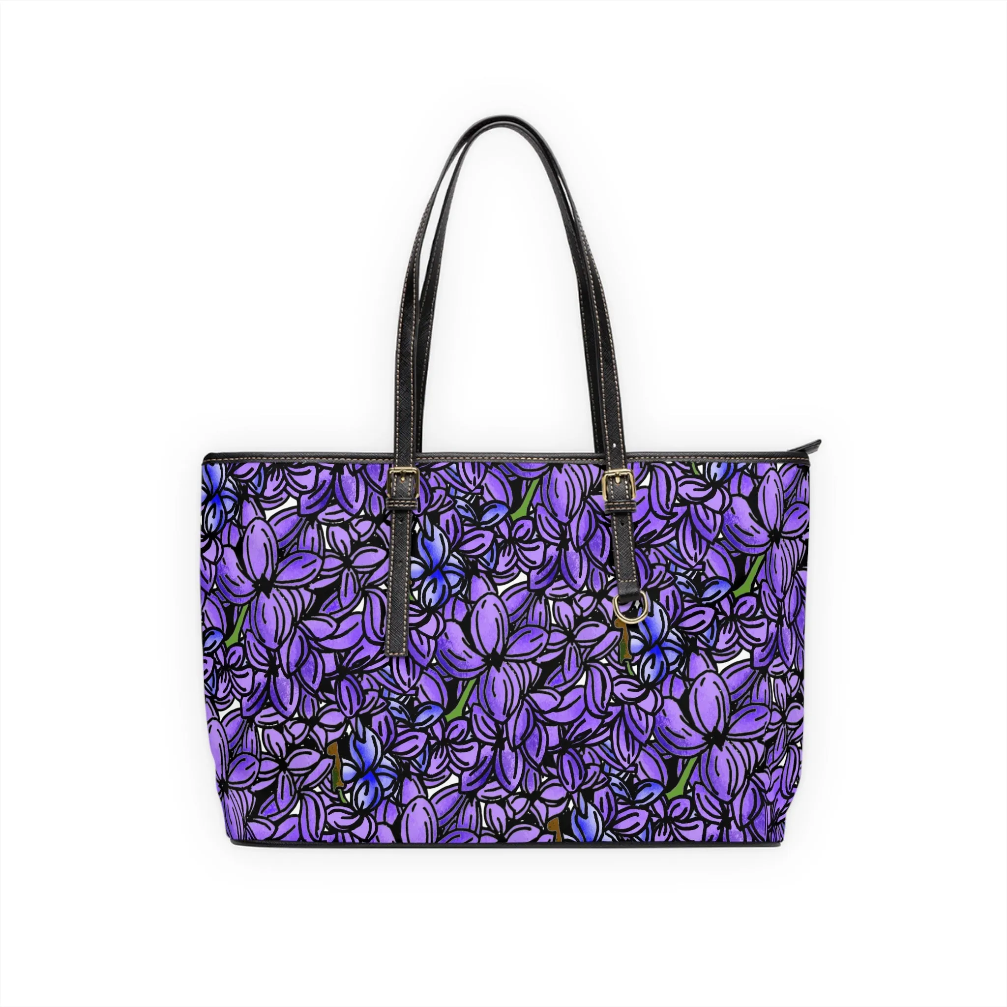 Purple Lilac PU Leather Shoulder Bag