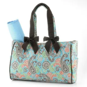 QNP2703 Quilted Paisley Diaper Bag