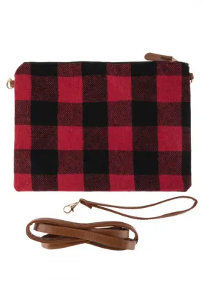 Red Buffalo Plaid Crossbody Bag