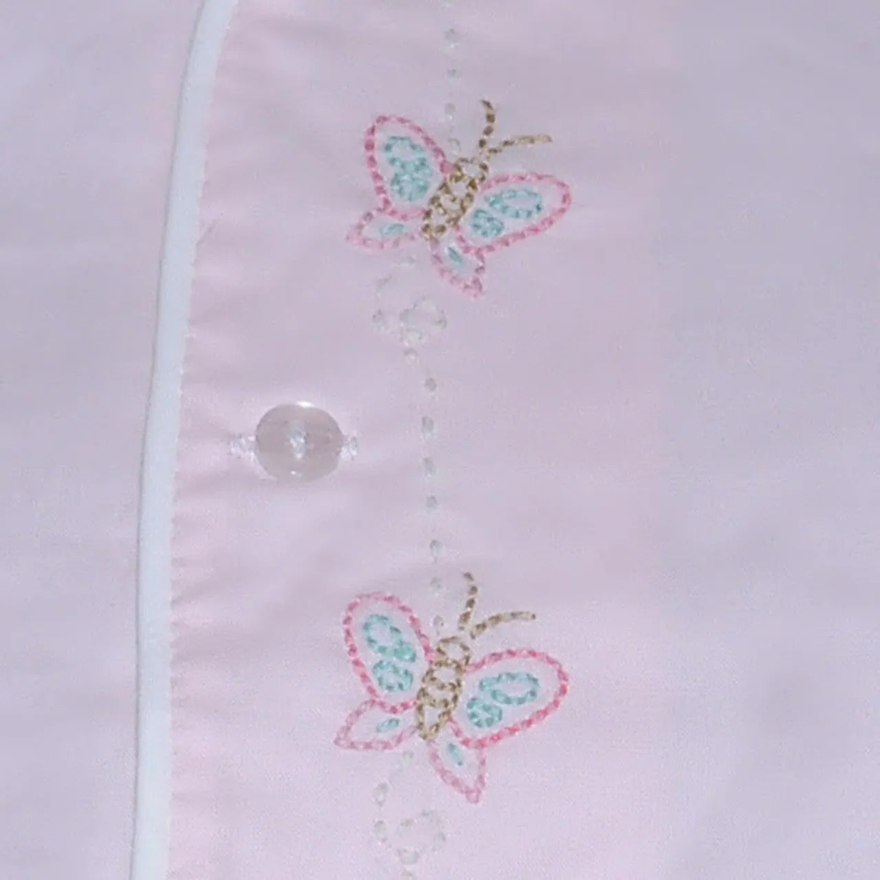 Remember Nguyen Blanche Girl Butterflies Diaper Set