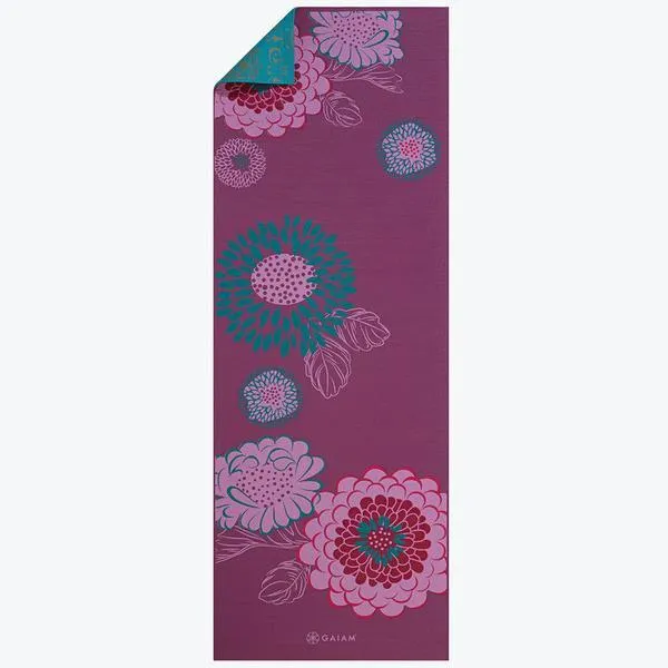 Reversible Kiku Yoga Mat (6mm)