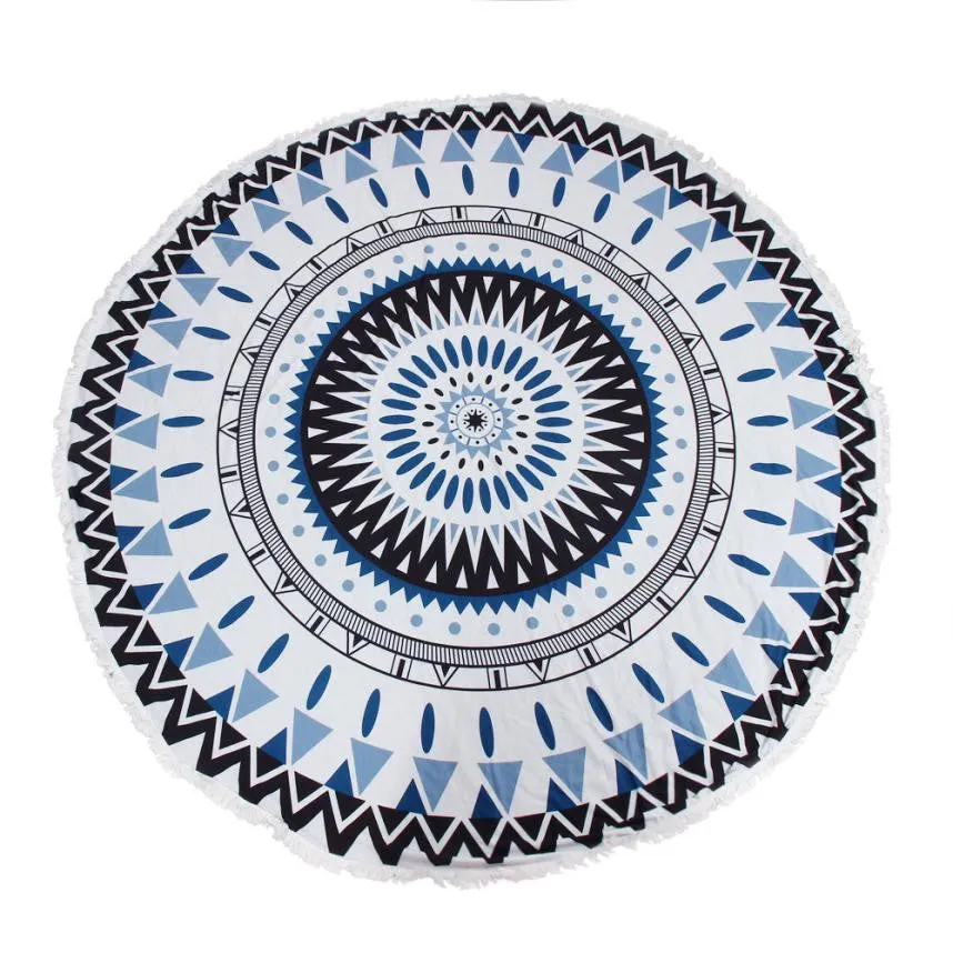 Round  Tapestry Beach Throw Roundie Mandala Towel Yoga Mat   Yoga Blanket