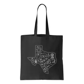 'Round Texas Tote - Black