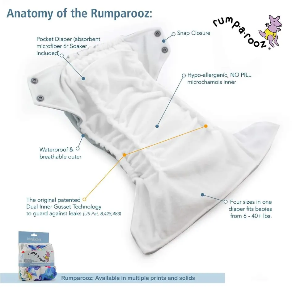 Rumparooz One Size & Lil Joey Newborn Starter Cloth Diaper Bundle