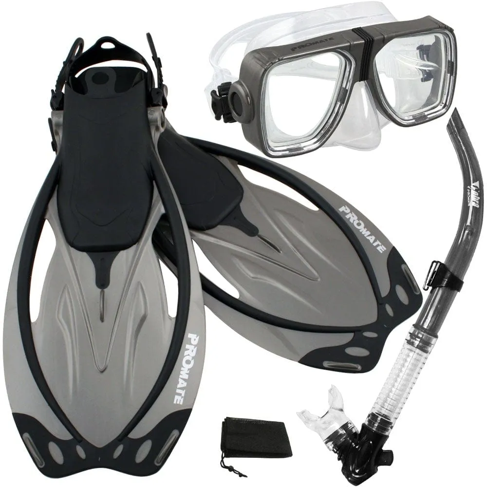 Snorkeling Set Scuba Dive Snorkel Mask Fins Gear - SCS0014