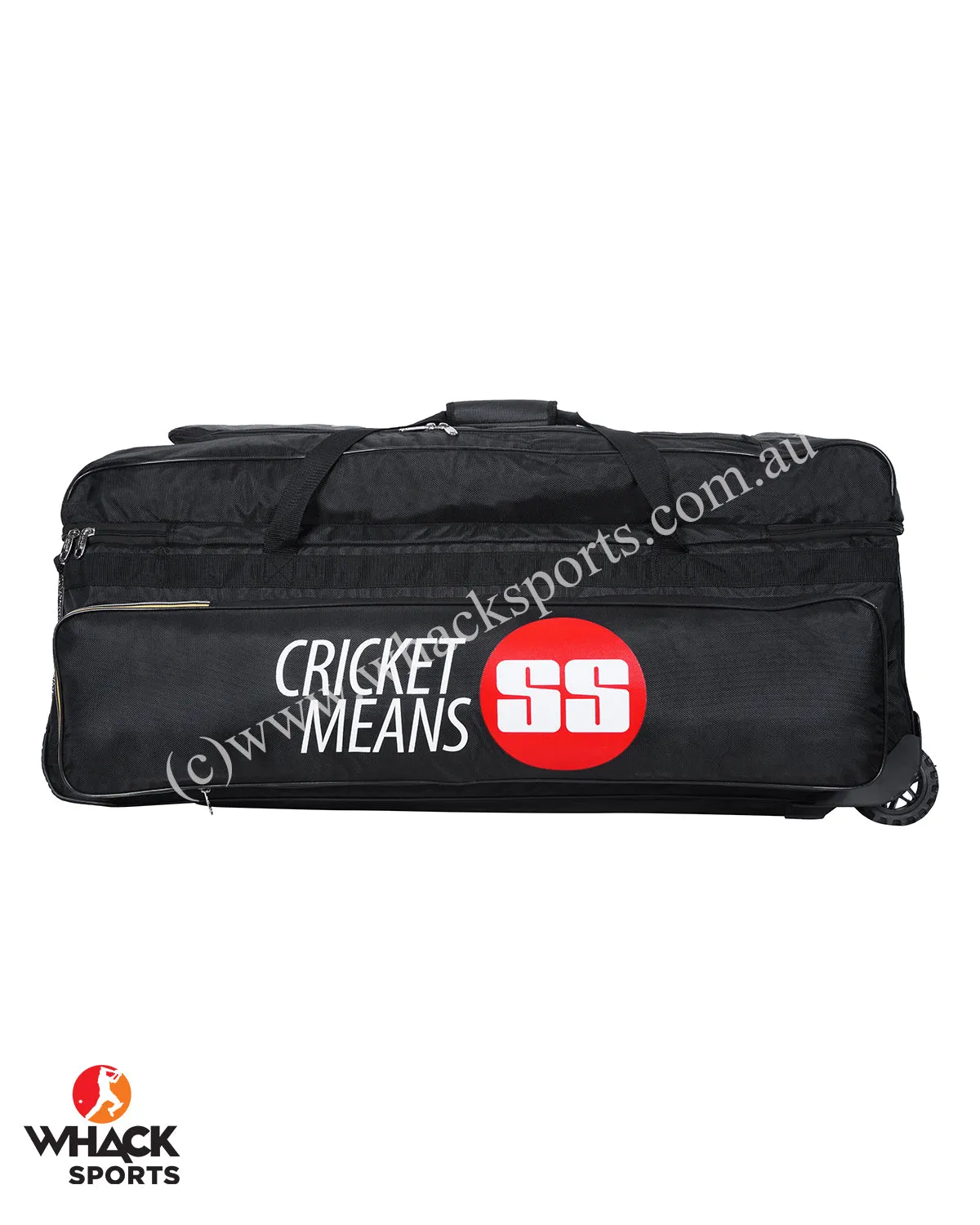 SS Players Cricket Kit Bag - Wheelie - Large - Black