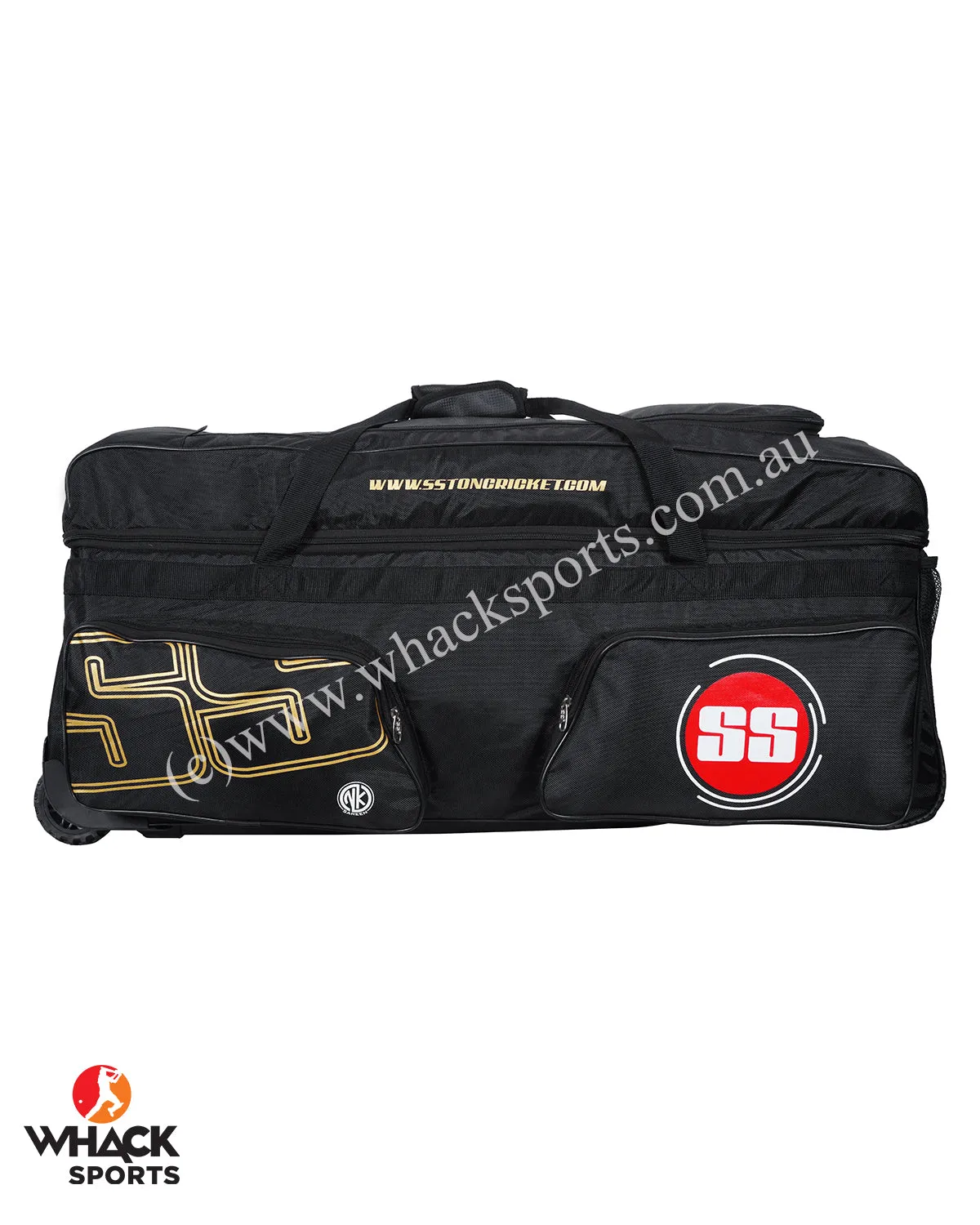 SS Players Cricket Kit Bag - Wheelie - Large - Black