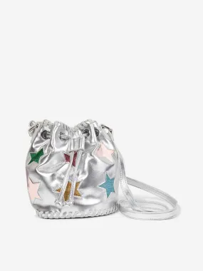 Stella McCartney Girls Star Bucket Bag in Silver