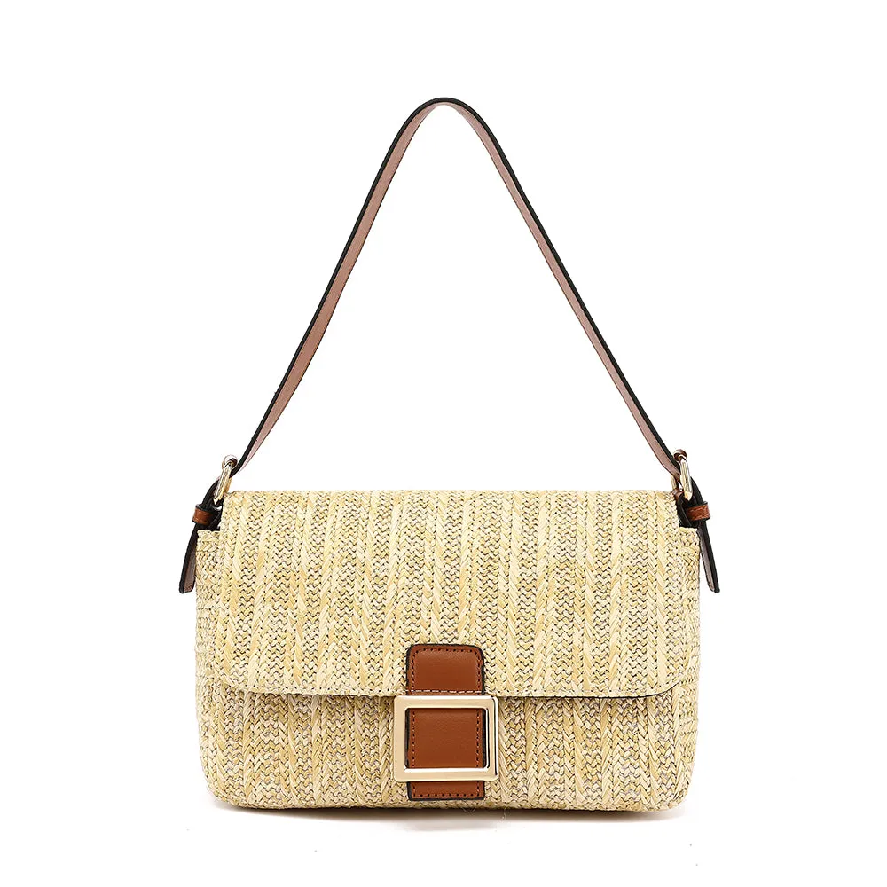 Straw Banquette Handbag