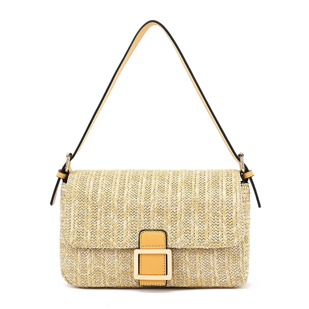 Straw Banquette Handbag