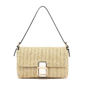 Straw Banquette Handbag