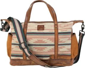 STS Ranchwear Womens Palomino Multi-Light Pink Serape Leather Diaper Bag