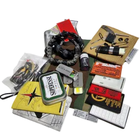 Superesse Gear of the Month - A rotation of Patch Kits, Hanks, EDC Tin Kits, Shim Cards, Straps, and more.