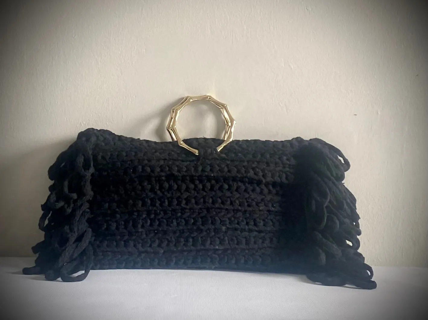 Sweetdrop Clutch, Kreations by V Luxury  crochet Handbag