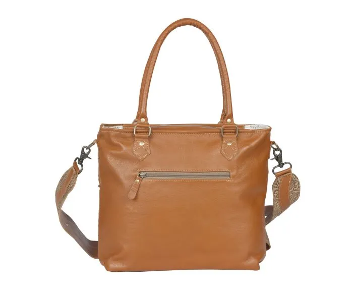 Tan Hairon & Leather Bag