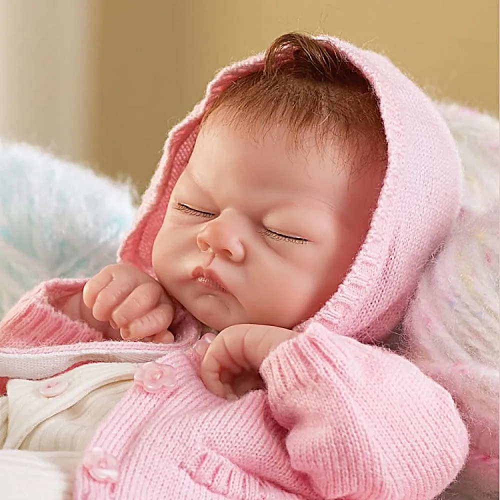 The Ashton - Drake Galleries Emmy Tiny Miracles So Truly Real® Lifelike Baby Girl Doll Realistic Fully Poseable with Soft RealTouch® Vinyl Skin by Acclaimed Master Doll Artist Linda Webb 10"-Inches