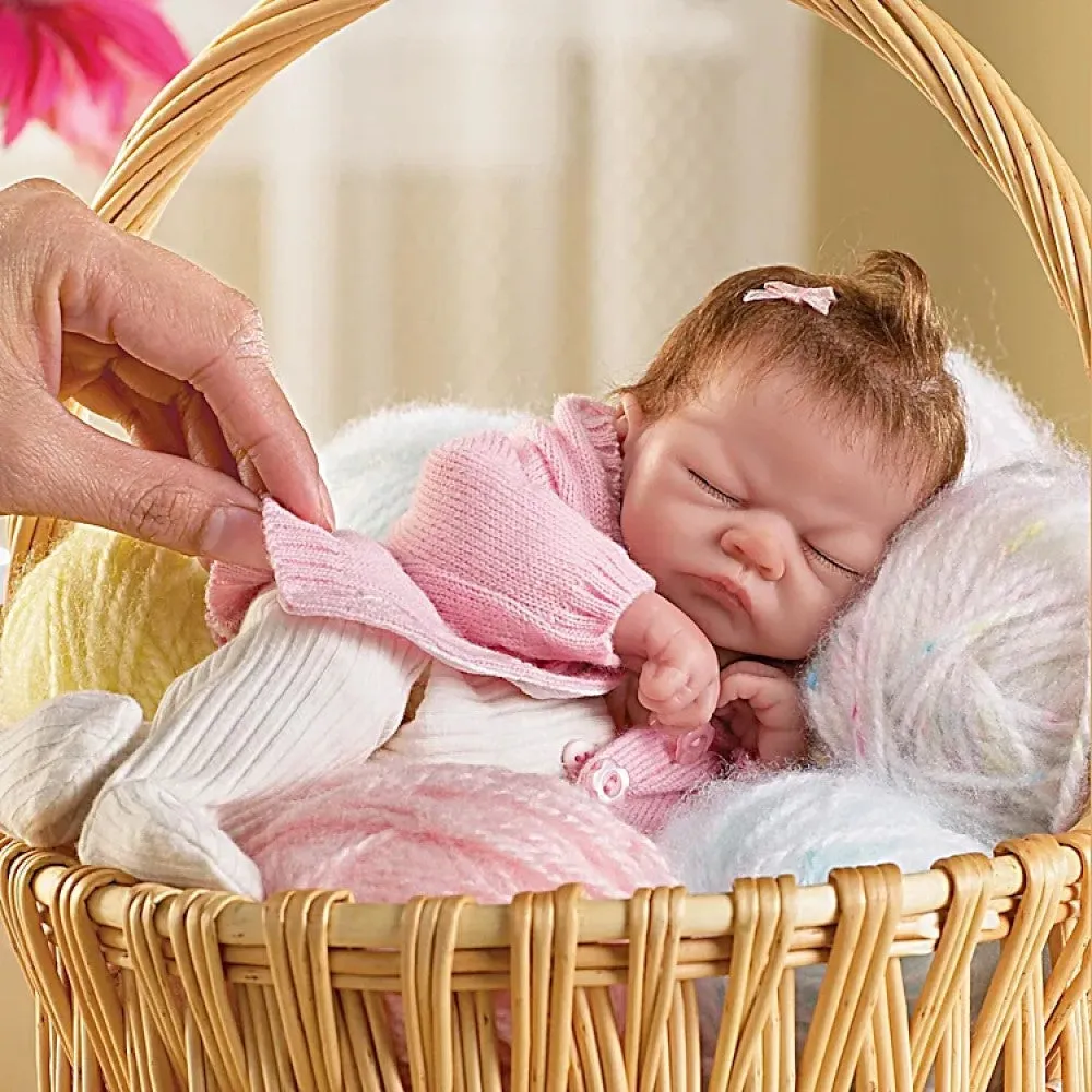 The Ashton - Drake Galleries Emmy Tiny Miracles So Truly Real® Lifelike Baby Girl Doll Realistic Fully Poseable with Soft RealTouch® Vinyl Skin by Acclaimed Master Doll Artist Linda Webb 10"-Inches