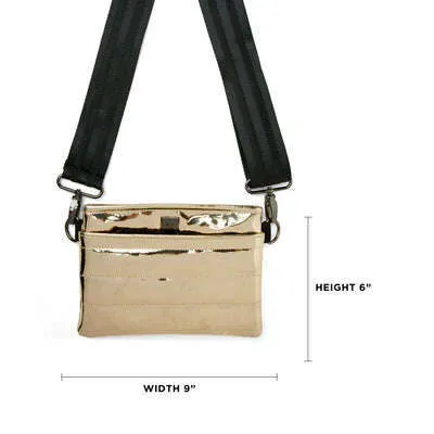 THINK ROYLN - Bum Bag Crossbody in Black Mirror or Gold Mirror