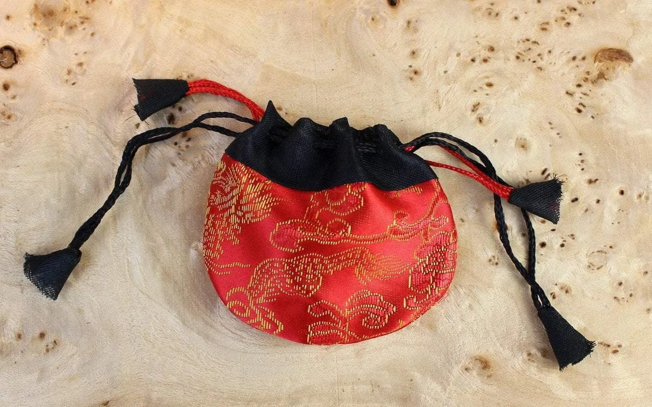 Tiny Red Dragon Jewelry Bag