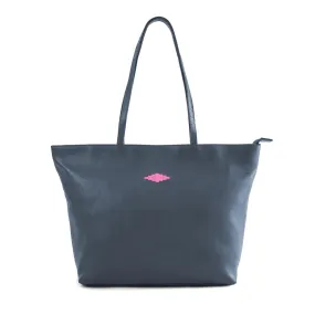 Trapecio Tote Bag - Navy/Pink by Pampeano