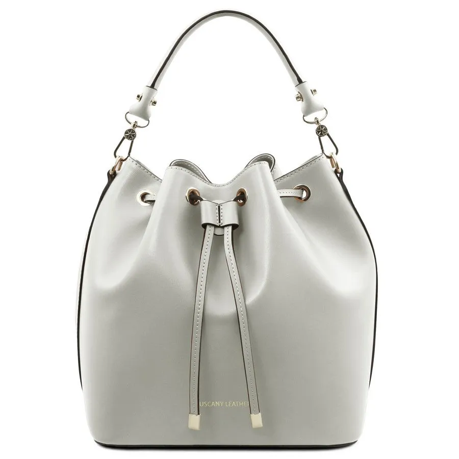 Vittoria Leather Bucket Bag