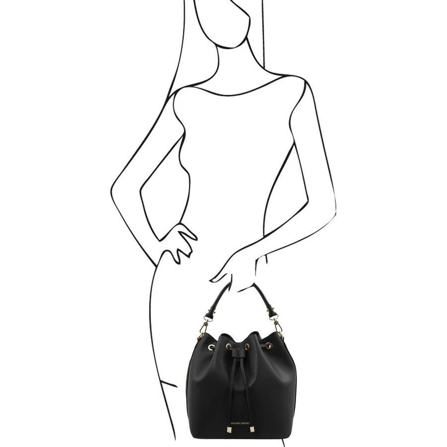 Vittoria Leather Bucket Bag